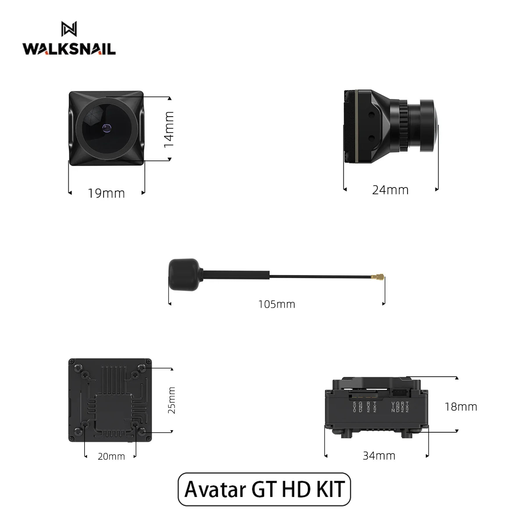 Walksnail 아바타 GT HD 키트 2W VTX  - Drone Racing Camera 리뷰 및 가격