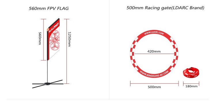 560mm FPV 레이서 플래그 드론 쿼드 유프 프리스 - Drone Racing Gate 리뷰 및 가격