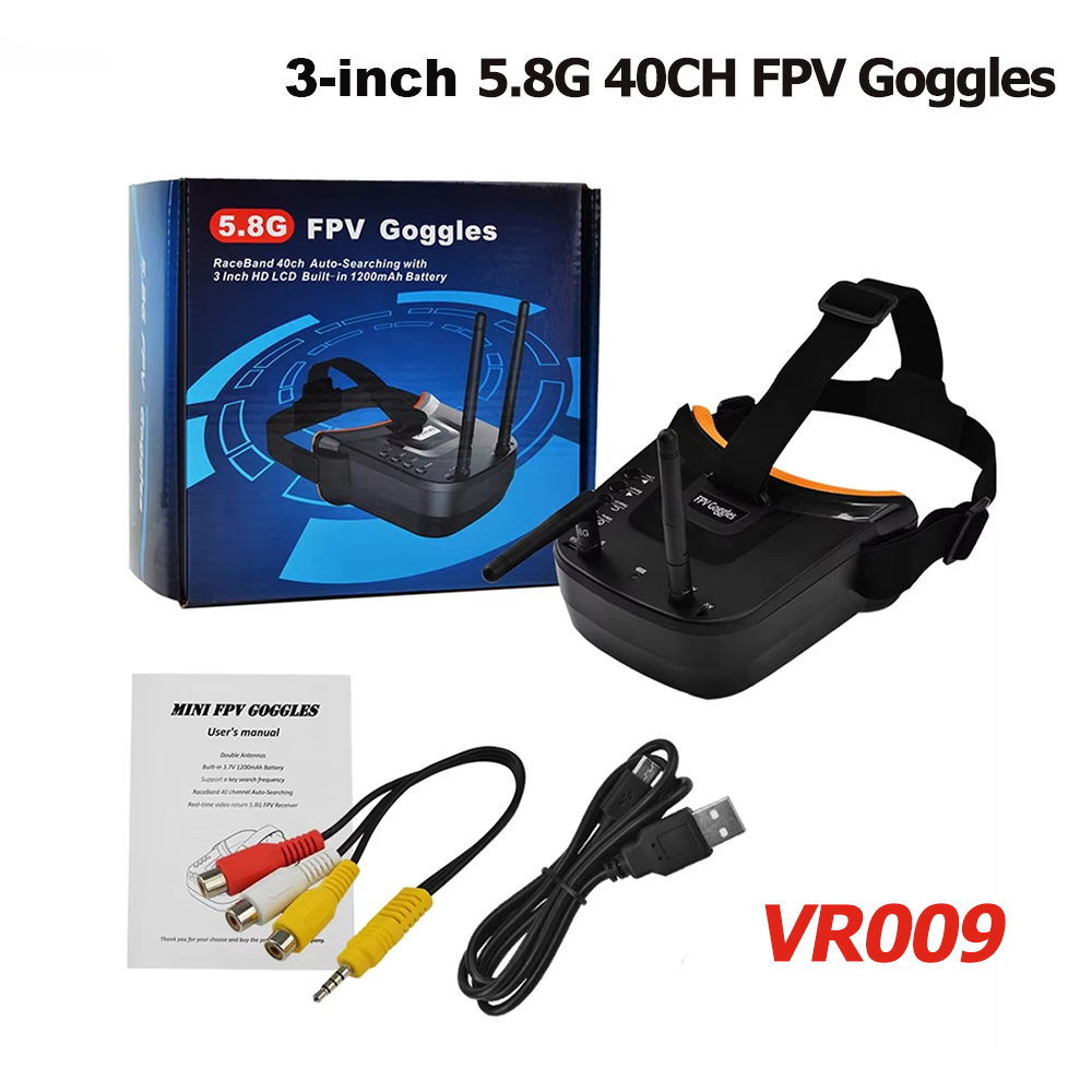 VR009 FPV 비디오 고글 3인치 480*320 L - Drone Racing Goggles 리뷰 및 가격